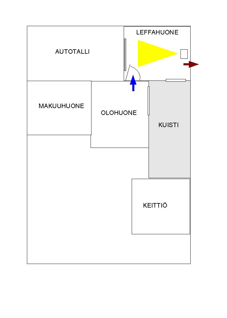 10 m2 leffahuone - pohjapiirros