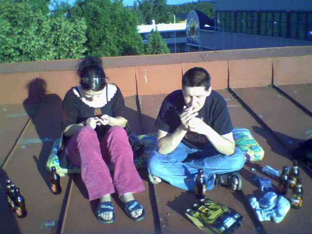 Auringon palvontaa katolla..