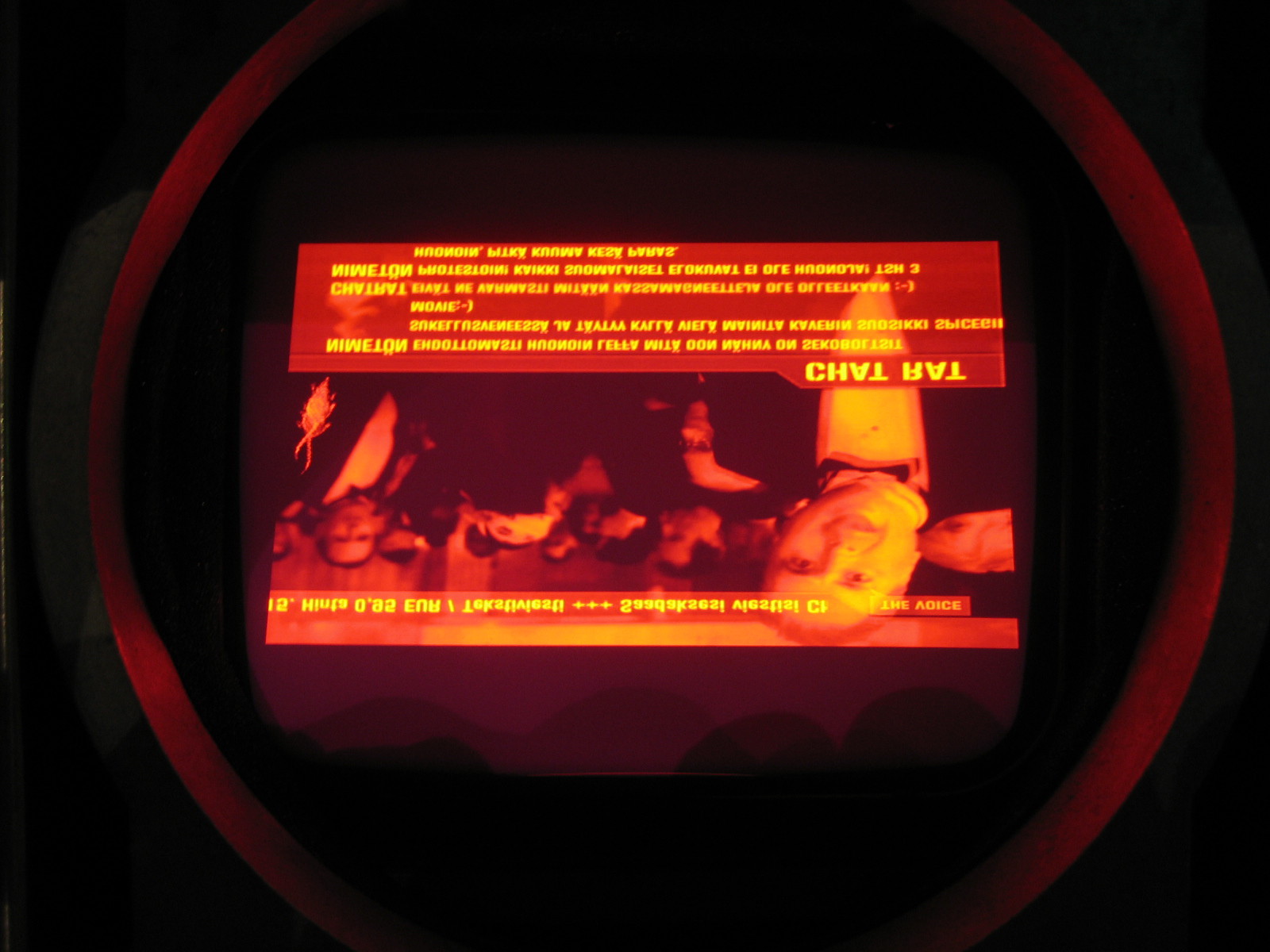 Heijastettavan kuvan koko putken pinnalla