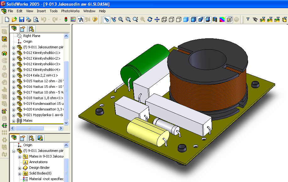 Jakosuodin aw-6i - Solidworks