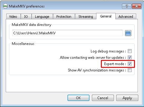 MakeMKV_-_Expert_setting