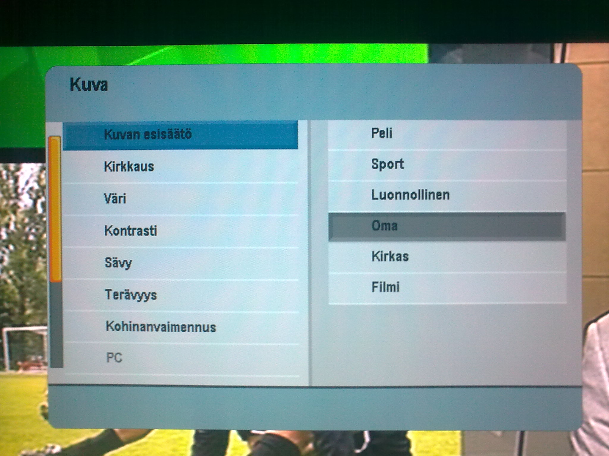 Thomson kuvansäädöt