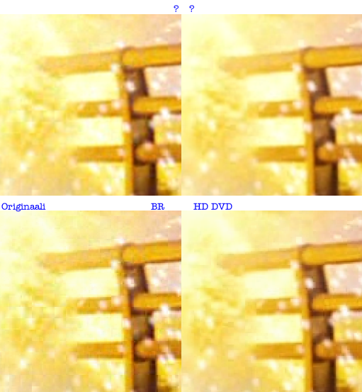 Vertailua Blu-ray HD DVD mpeg VC1