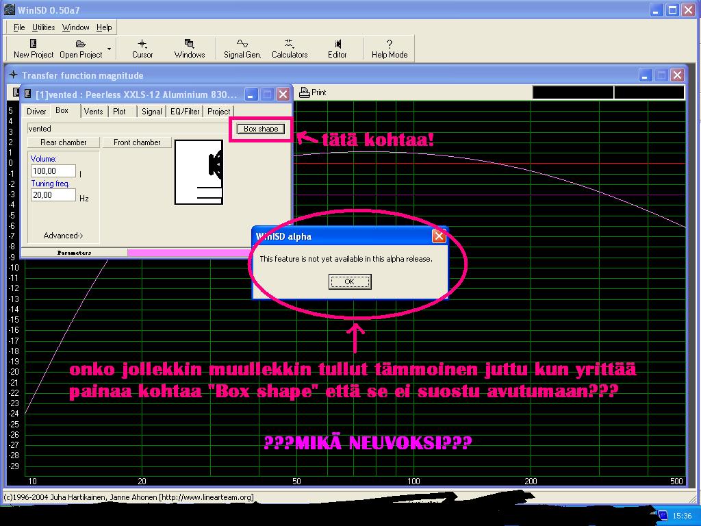 winisd ei toimi kunnolla